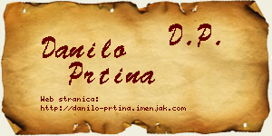 Danilo Prtina vizit kartica